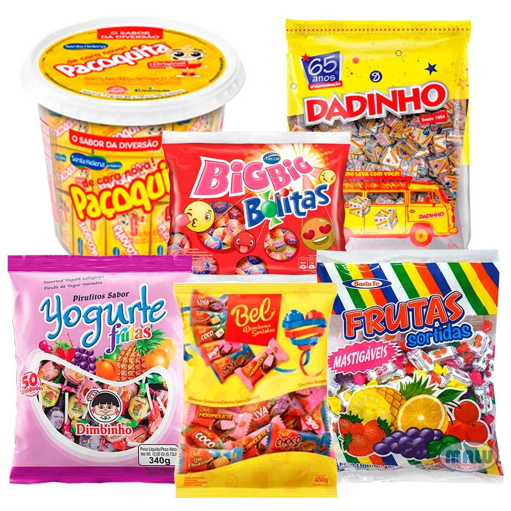 Kit Festa Doces Sortidos - 50 pessoas | Shopee Brasil