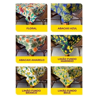 Toalha de Mesa em Jacquard Estampado 1,40m x 2,20m 6 Lugares