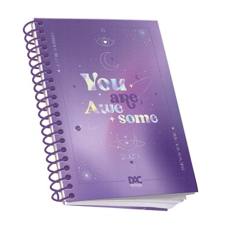 Agenda Escolar 2023 Diária DAC Espiral 13,4 x 19 cm - Trendy Purpple