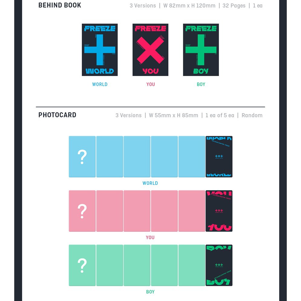 TXT Album - THE CHAOS CHAPTER : FREEZE | Shopee Brasil