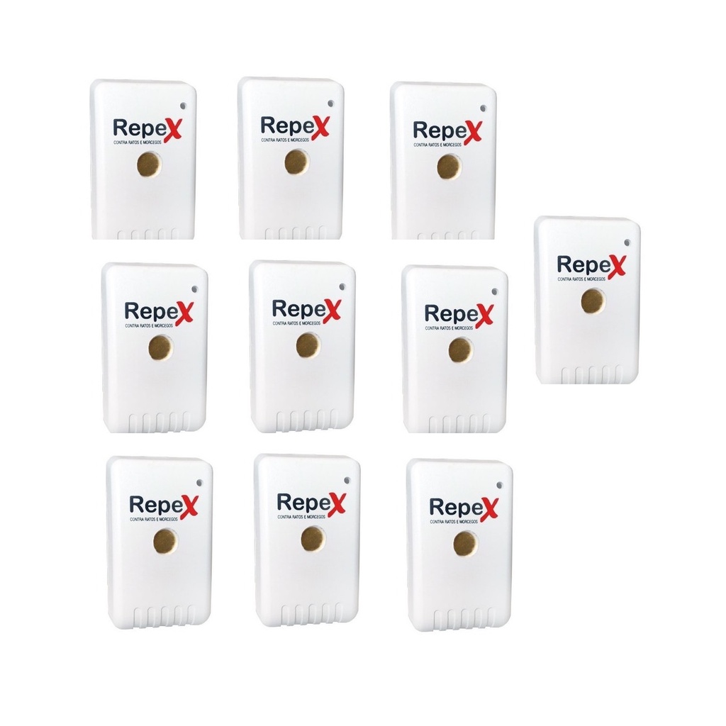 Repex Repelente Eletrônico Ratos/morcegos 150m² Atacado 10un | Shopee ...