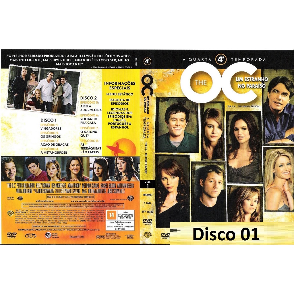 Dvd THE OC - Um Estranho no Paraiso - As 4 Temporadas Completas