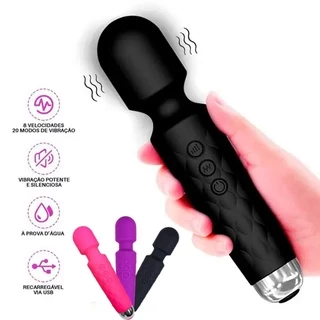 Massageador Elétrico Portátil Recarregável Multifunções Bivolt