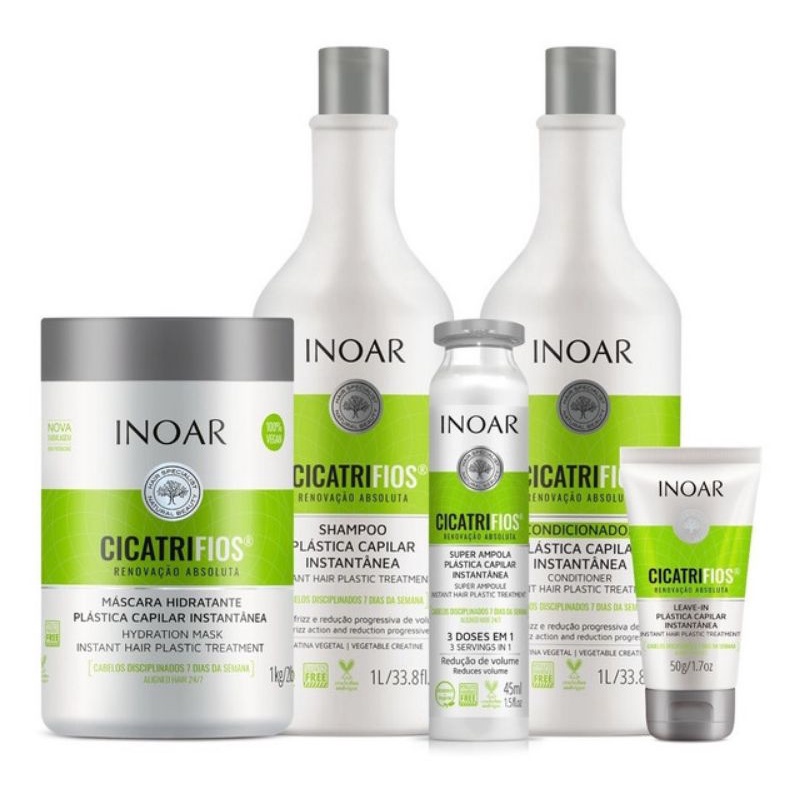 KIT Inoar Cicatrifios Completo com 5 produtos - INOAR | Shopee Brasil