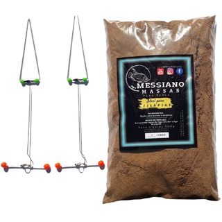 Kit 2 Novo Balancinho Dedo-duro + 1 Massa De Pesca Do Messiano 500g