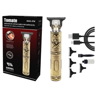 Maquina de Cortar Cabelo Recarregavel Mag-014 -Tomate