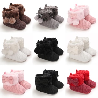 Meninos E Meninas Sapatos Para Bebês Recém-Nascidos De Batismo De Algodão Solas Macias Casuais Botas Confortáveis Passeio Quentes Antiderrapantes