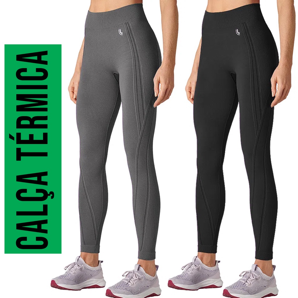 Legging Lupo Feminina Max Sport ConfortFit 71053 Calça Fitness Borda  Interna Silicone S/ Costura