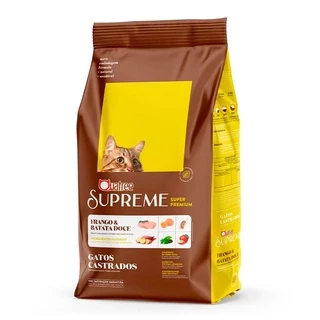 Ração Quatree Supreme Gatos Castrados Frango e Batata doce - 10,1kg