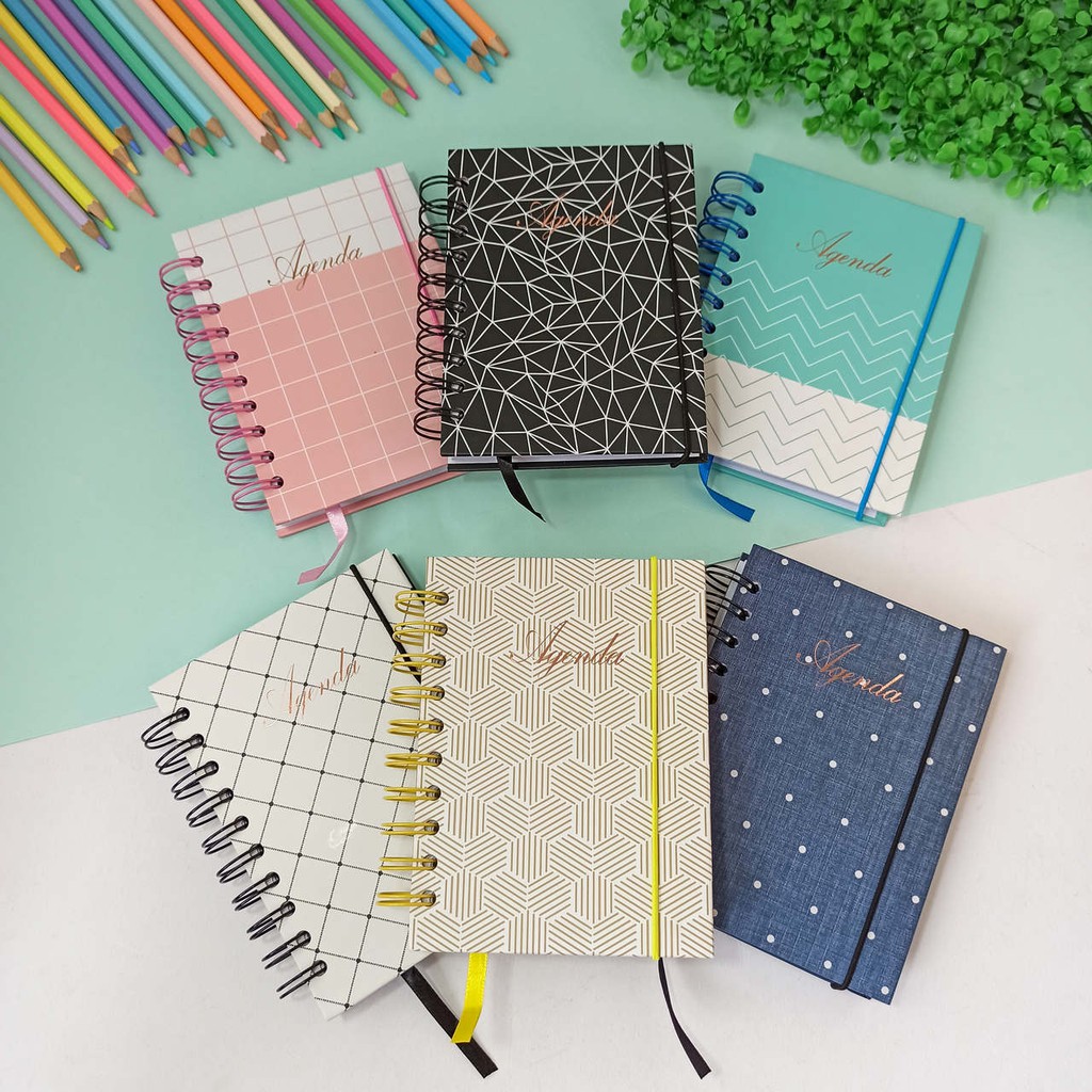 Agenda Permanente Espiral Linhas 160 Folhas - Interponte AG21076
