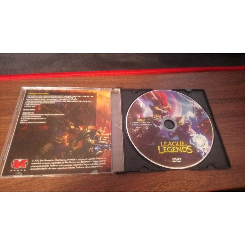 mídia física league of legends promocional BR