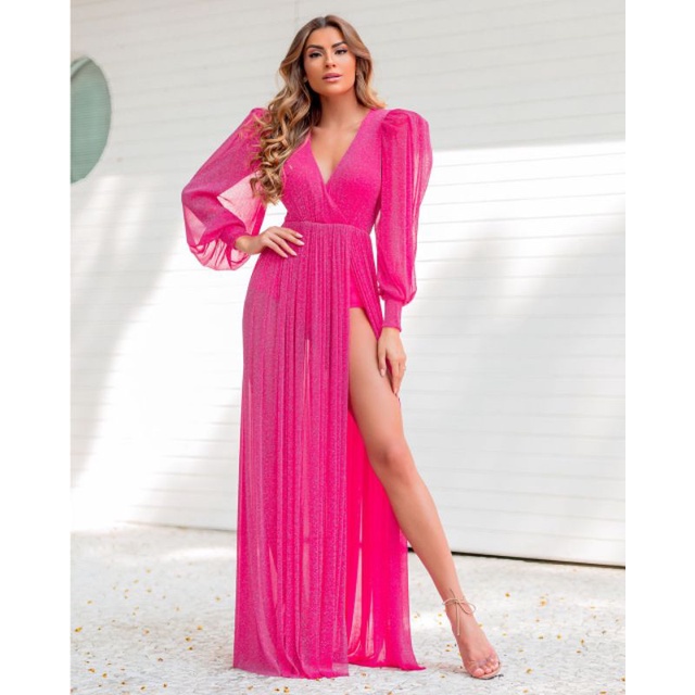 Vestido pink hot sale para madrinha