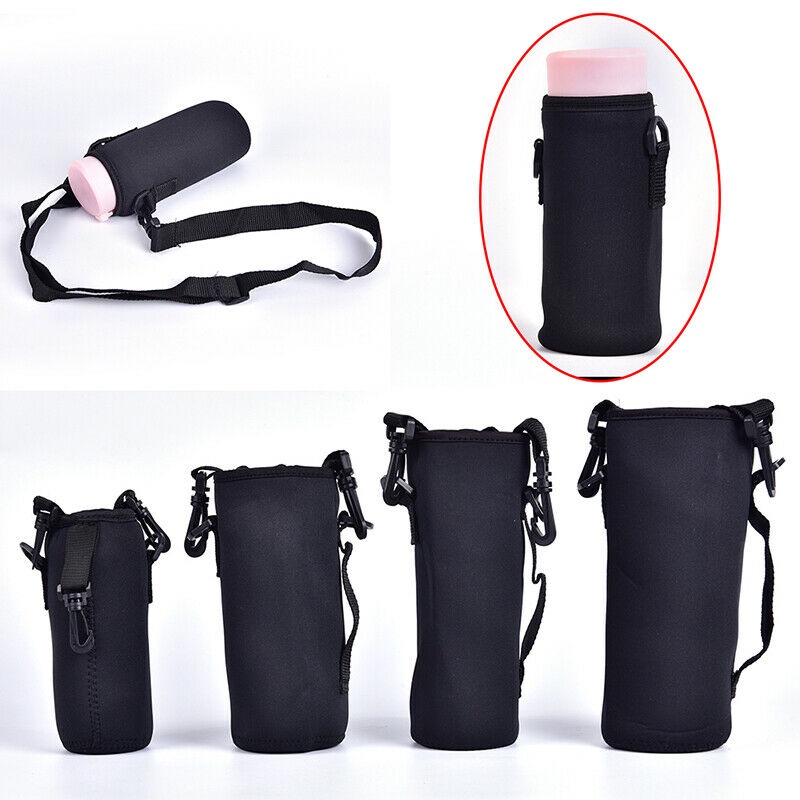 500ml-1500ml De Água Porta-Garrafas Com Isolamento Térmico Alça/Saco Preto