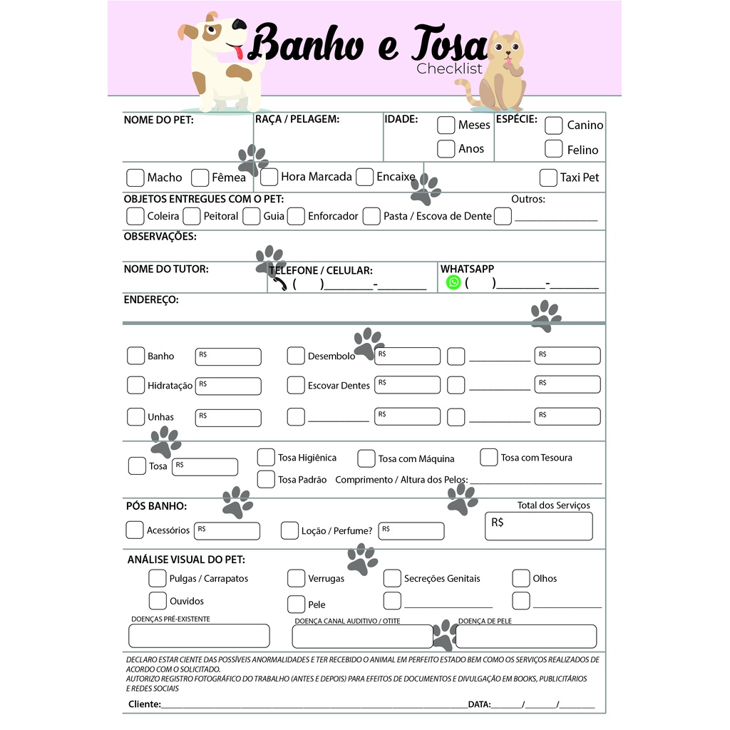 Ficha Anamnese 15x21cm Para Hidragloss Com 100 Fls