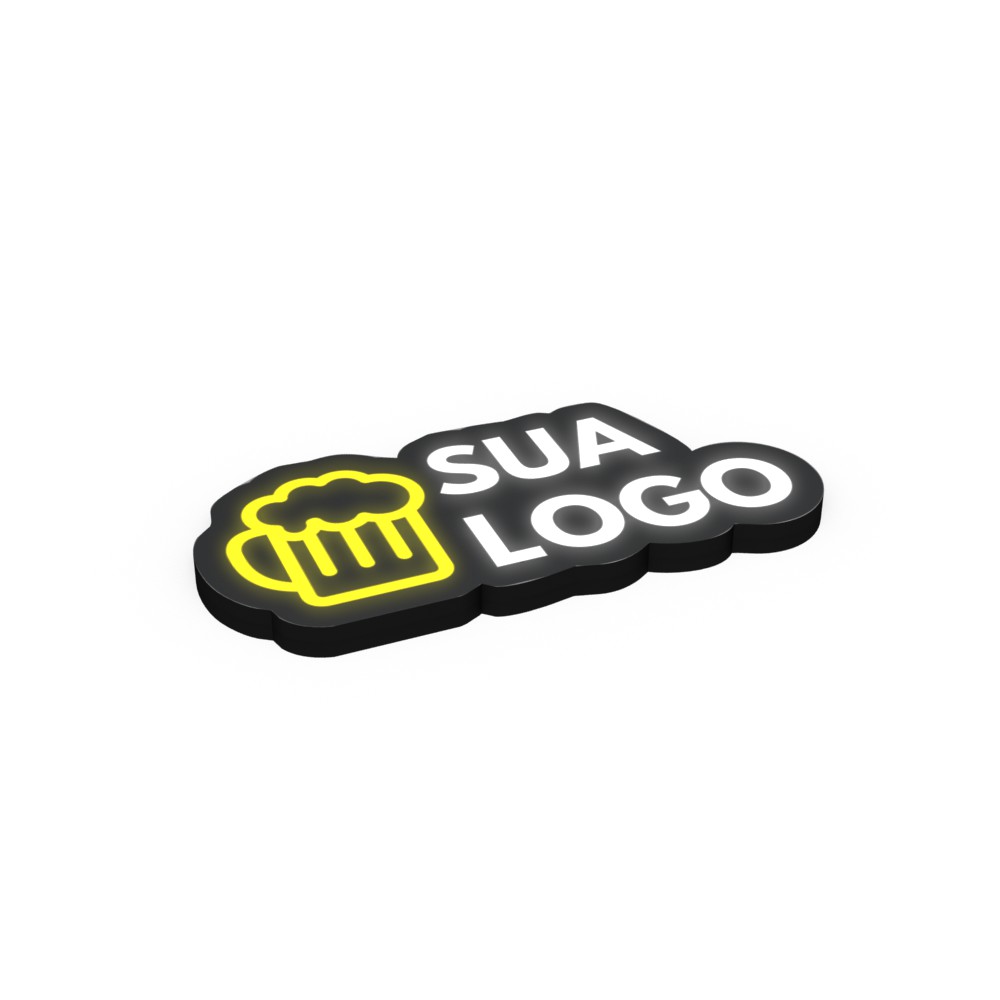 Luminoso Personalizado Bar - Sua Logo - Decoração Bar