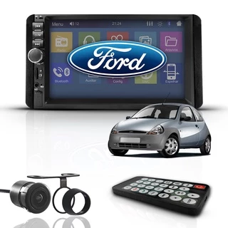 Kit Central Multimídia Universal Mp5 2Din Bt Espelha Ford Ka