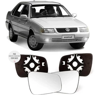Lente com Base Espelho Retrovisor Santana 1998 a 2003 Subconjunto
