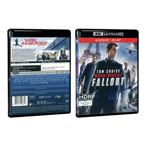 Blu ray 4k Ultra HD Missão Impossível Fallout Opções Português