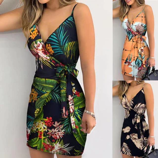 Novo Produto Vestido Feminino Com Saia Grande / Vestido Fashion Estampada Com Controle Por Cintura