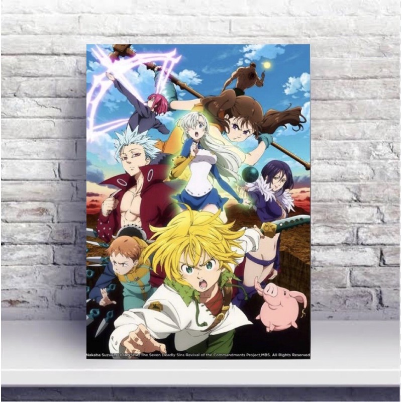 Placa Decorativa Quadro - Anime - Nanatsu No Taizai (gh330)