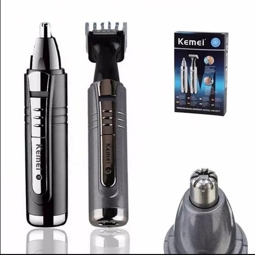 Maquina Cortar Aparar Pelo Nariz Orelha Cabelo Depilador Kemei Km
