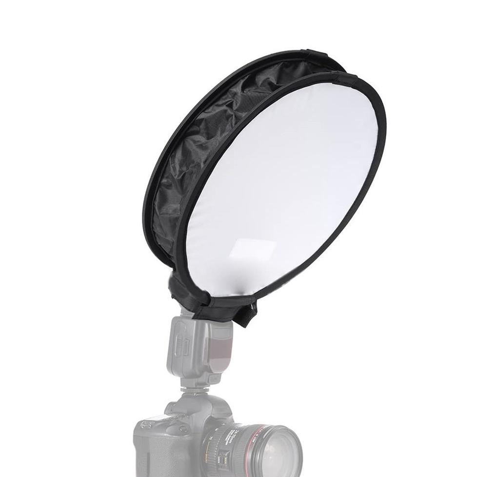 Difusor De Flash Speedlite Circular Softbox 40cm - K020 | Shopee Brasil