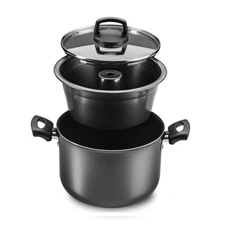 Forma Pudim Banho Maria TVT Grafite 20cm 3,2L 8968 MTA