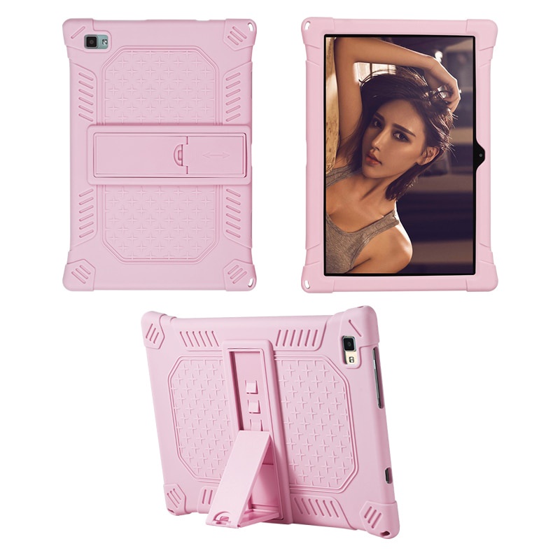 RLTech Custodia Cover per Teclast P20HD/Teclast M40 PRO, Ultra Leggero Protettiva Cover in Silicone con Supporto per Bambini per Teclast P20HD/Teclast M40 PRO, Nero