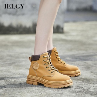 IELGY ins Botas De martin Femininas Britânicas Tornozelo Com Sola Grossa