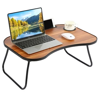 mesa portátil dobrável p/ notebook De Madeira Dobrável Para Estudo computador Para Cama Sofá
