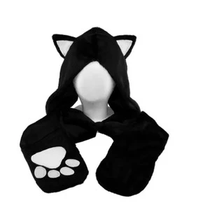 Gorro Touca Gato com Bolsos