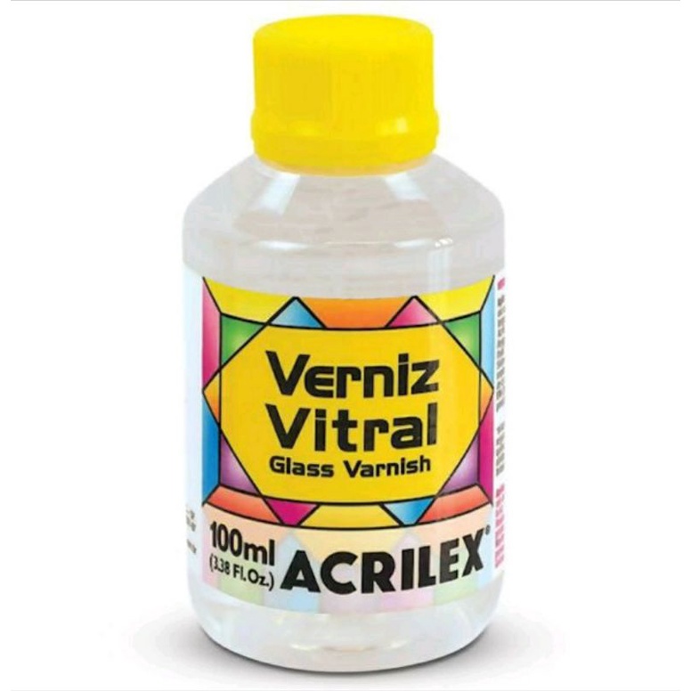 Verniz Vitral Glass Varnish Acrilex 100 ml Shopee Brasil