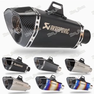 Tubo Silenciador Do Escape Da Motocicleta Universal Com Db Assassino Entrada 51mm Tubo Akrapovic