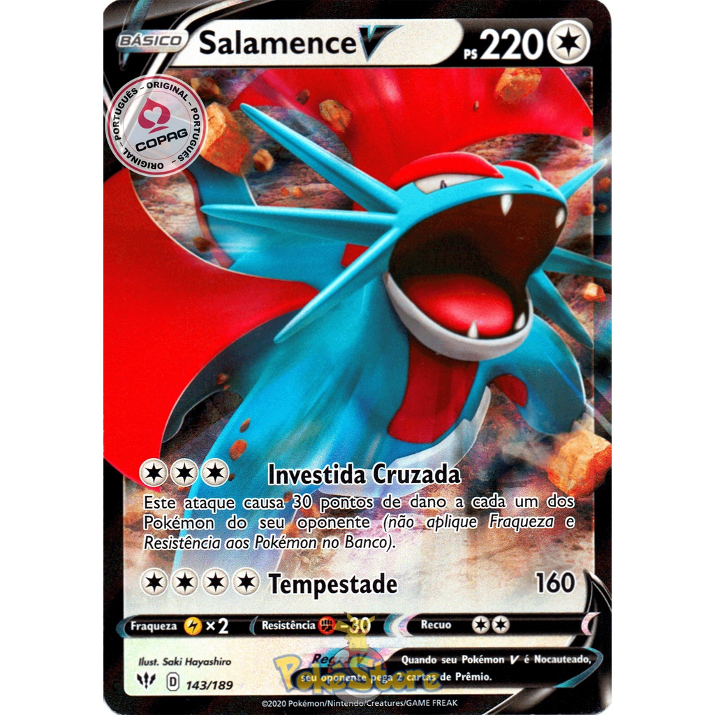 Carta Pokemon Gyarados V Português 028/203 Card Original Copag