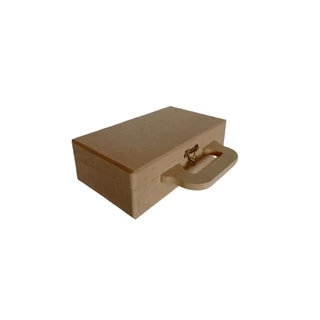 Maleta em MDF - Média 20,5X11,5X6 - Segurança das Alianças - Decoração