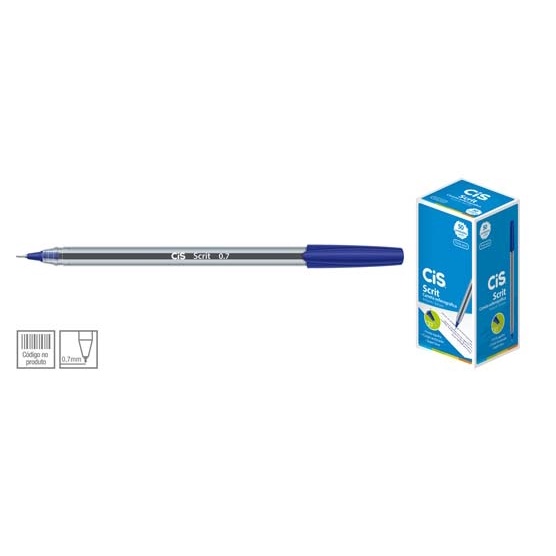 Caneta Esferográfica Cis Scrit 0.7 | Shopee Brasil