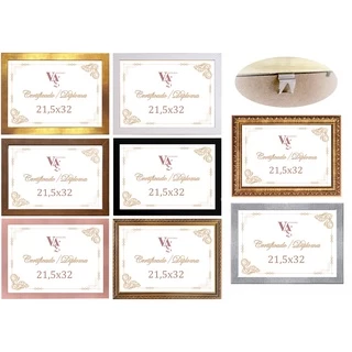moldura certificado diploma 21.5x32 com Acetato