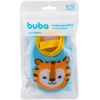 Meia Sapatilha Antiderrapante Tigre 0 A 12 Meses 14538 - Buba