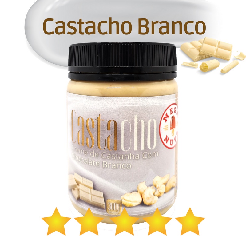 Pasta De Castanha Com Chocolate Branco Mega Nuts G Creme De Castanha Shopee Brasil