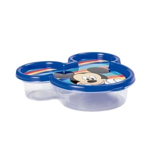 Pote Rosto Mickey Azul Listrado 320ml Plasútil