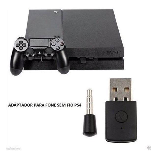 Adaptador Bluetooth Usb P/ Fone De Ouvido Sem Fio Ps4 Dongle
