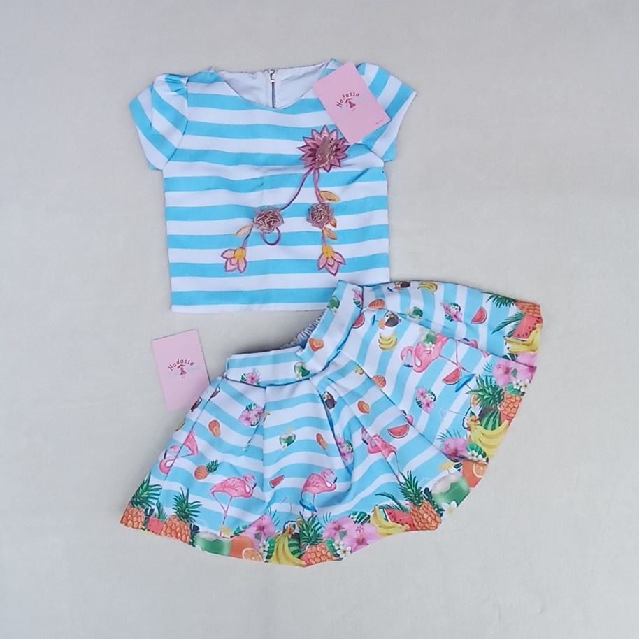 Roupa infantil 2024 de flamingo