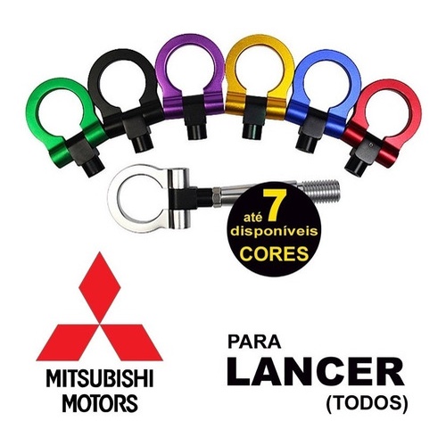 Tow Hook Gancho De Reboque Esportivo Cores Mitsubishi Lancer