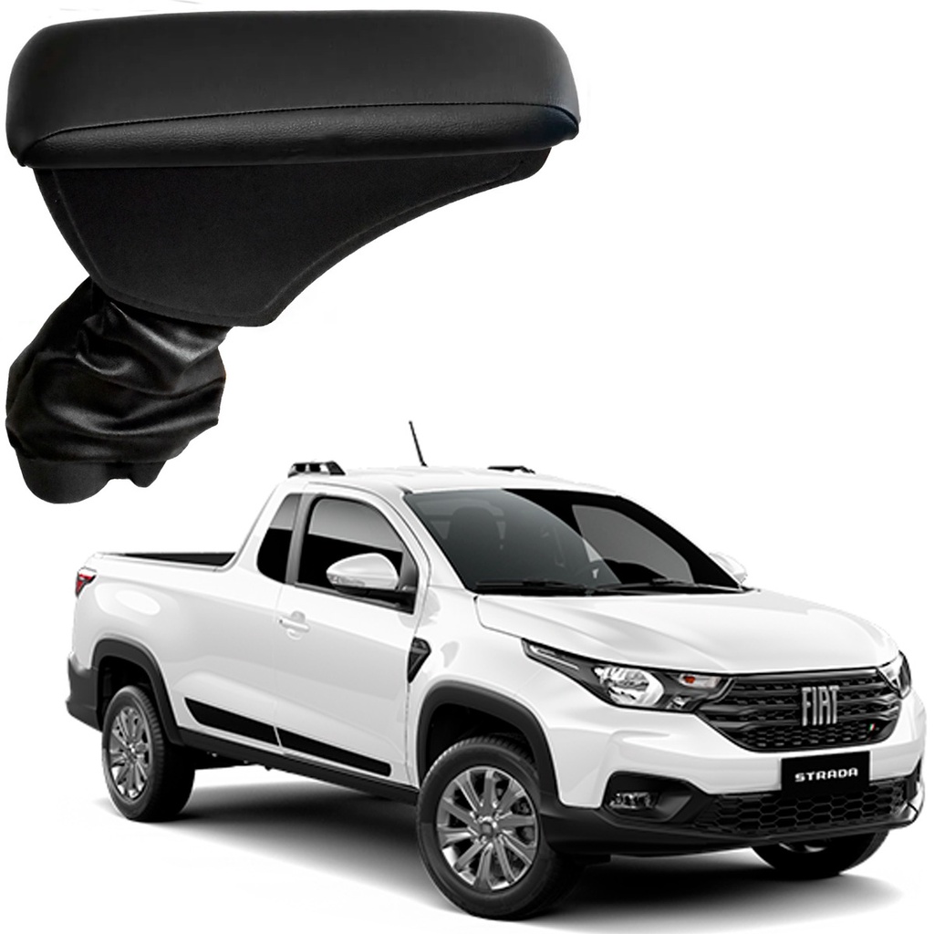 Descanso Apoio De Braço P/ Nova Fiat Strada 2021 Em Diante
