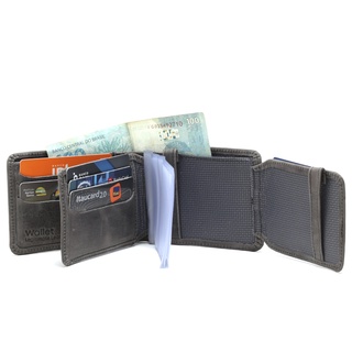 Carteira Masculina Wallet Grande Em Couro Legítimo Moderna Porta Cartão Documentos Rg