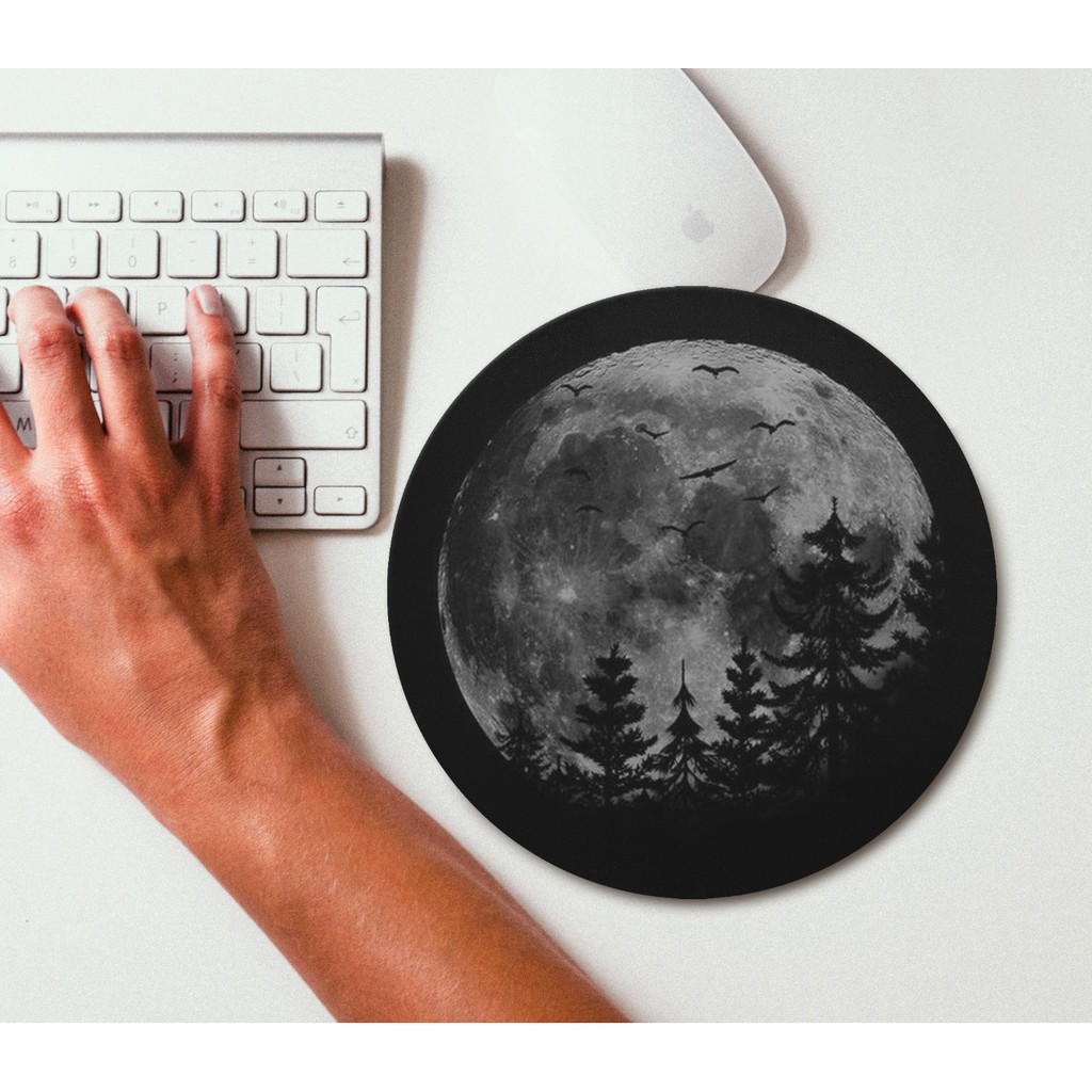 Mouse Pad Redondo Lua Floresta | Shopee Brasil