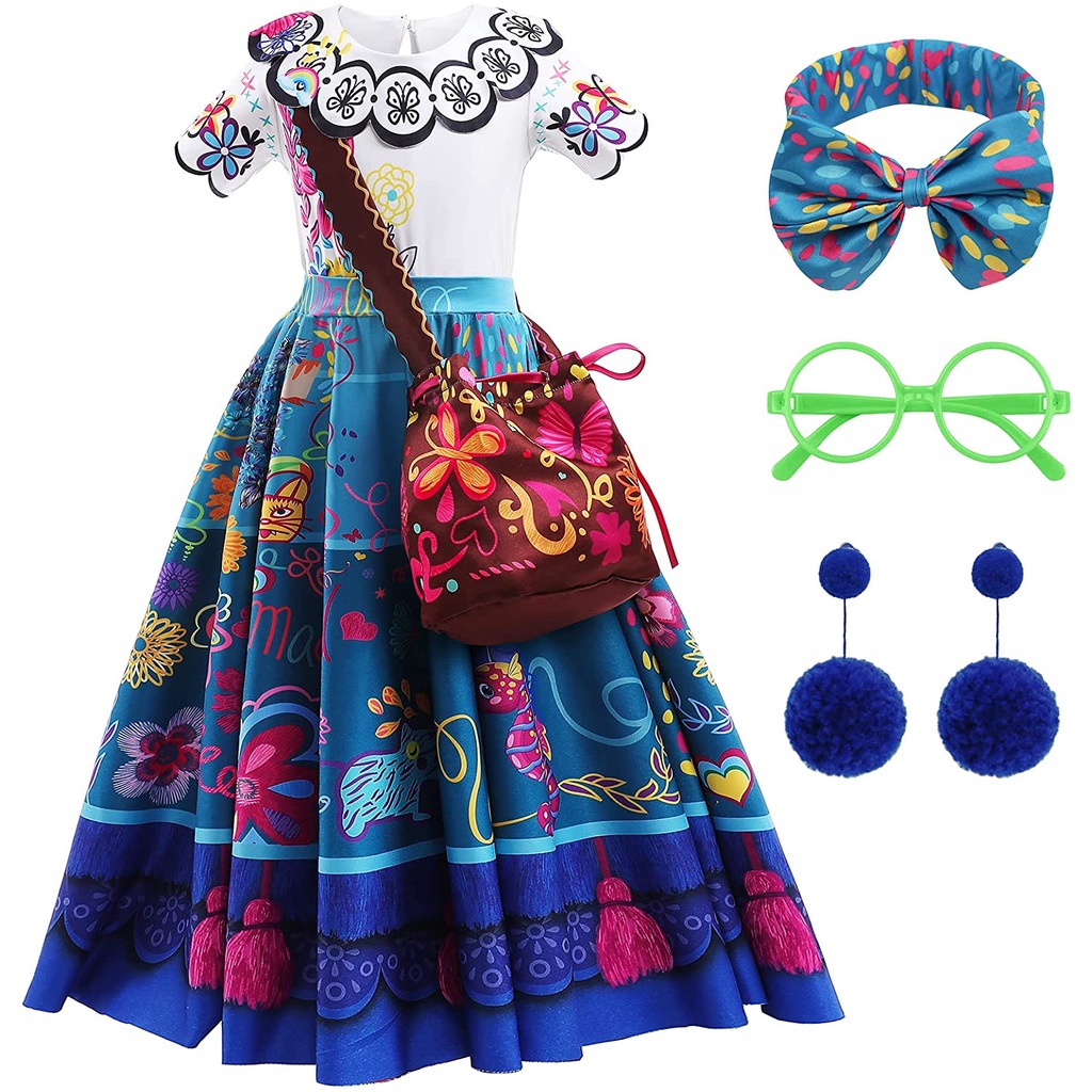 Nova fantasia moana vestido para meninas charme halloween carnaval