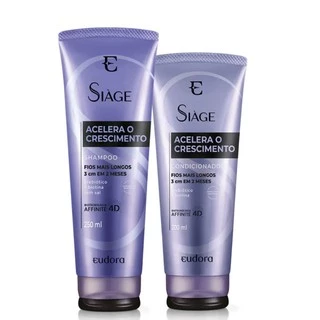 Kit Eudora Siage Acelera o Crescimento Shampoo 250ml + Condicionador 200ml