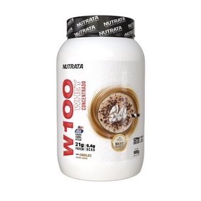 100% Whey Concentrado 900g – Nutrata W100 (Chocolate com coco)