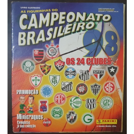 Álbum De Figurinhas Campeonato Brasileiro 1998 Panini